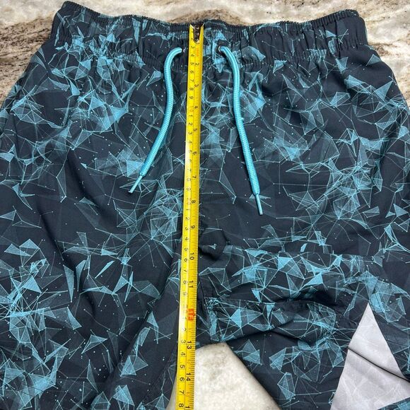 George, Geometric Novelty Print 6" Swim Trunks with Stretch, Men's Small (28-30) - Picture 4 of 11